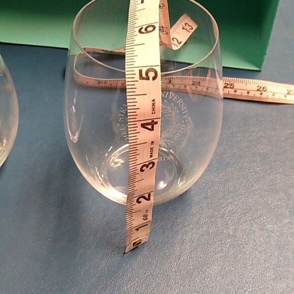 Tiffany & Co. White Crystal Drinkware Set Syracuse University 30 years - Picture 7 of 16